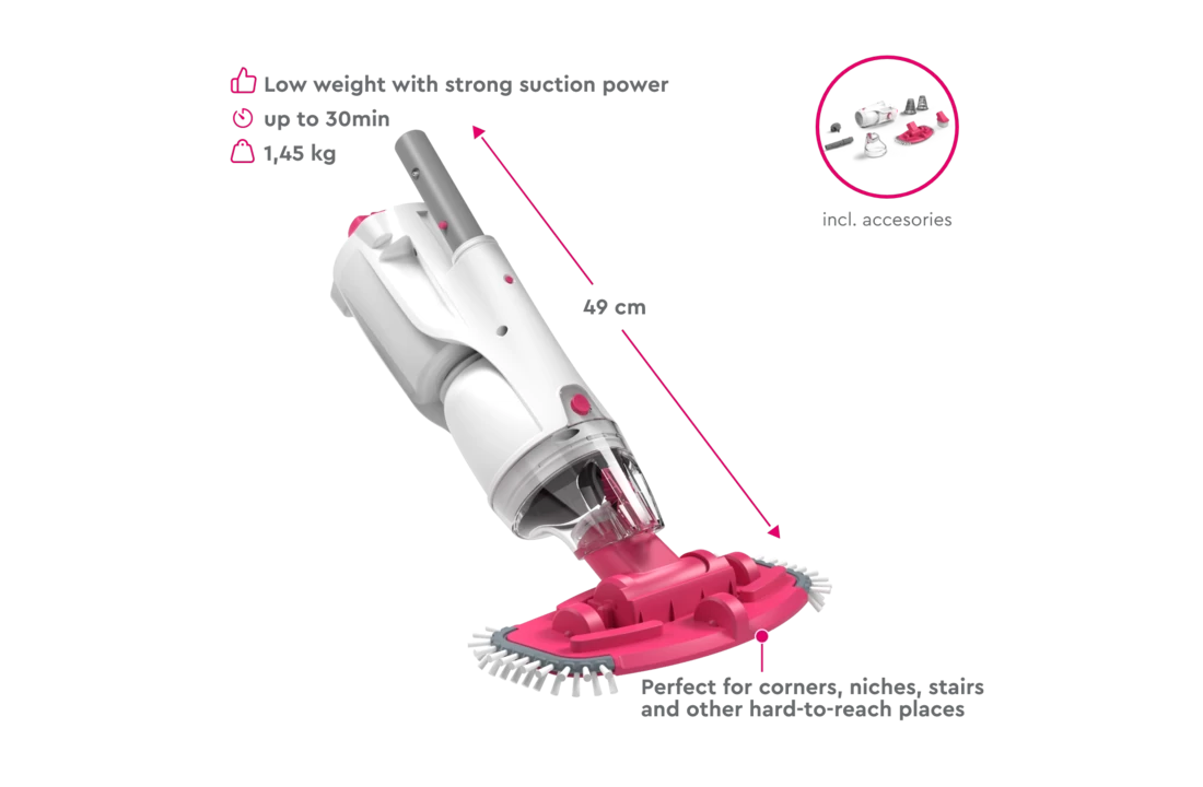BWT Elektrische Zwembad Stofzuiger BC30 - Op Accu. 5 BWT Elektrische Zwembad Stofzuiger BC30 - Op Accu. - Afbeelding 5