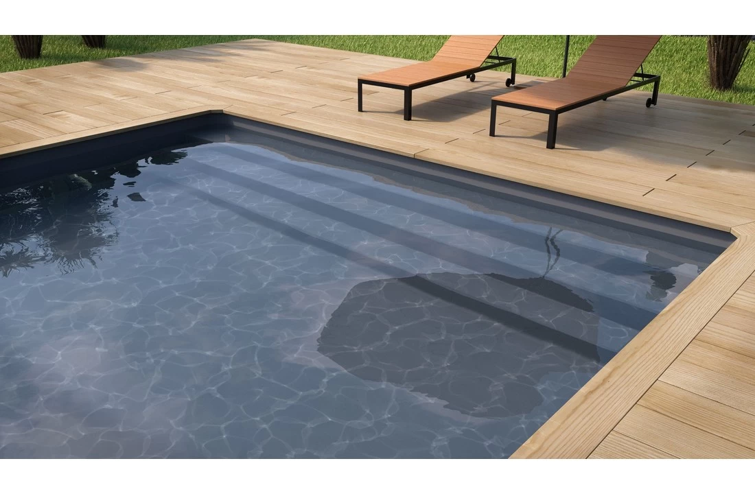 Del Zwembad SuperlinerV2F 85/100ste Antraciet Grijs 1 Del Zwembad SuperlinerV2F 85/100ste Antraciet Grijs