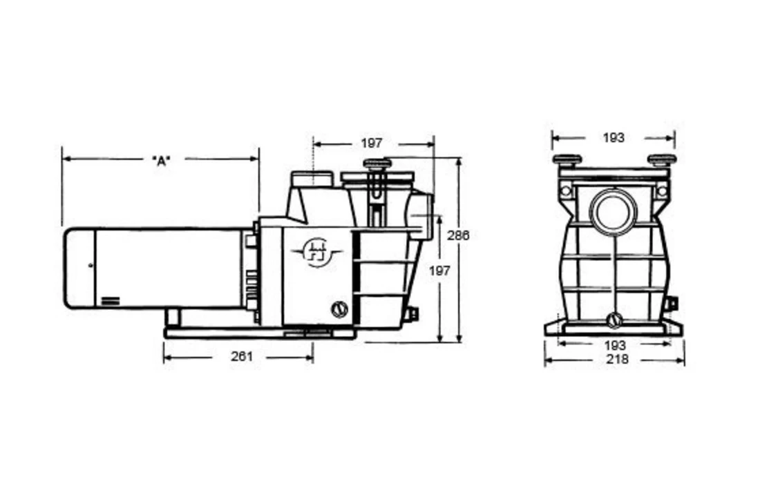 Hayward Hayward Max Flo Zwembadpomp 19m3/u 230v 2 Pk 3 Hayward Hayward Max Flo Zwembadpomp 19m3/u 230v 2 Pk - Afbeelding 3