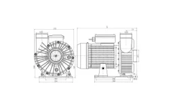 Jet Vag Jet Vag Jetstreampomp 3PK 400V 80m3 Per Uur -Hayward Winkel jet vag jet vag jetstreampomp 3pk 400v 80m3 per uu 2