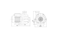 Jet Vag Jet Vag Junior Jetstreampomp 3PK 400V -Hayward Winkel jet vag jet vag junior jetstreampomp 3pk 400v 2