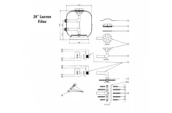Lacron Lacron Zandfilter Hi Rate 15m3 -Hayward Winkel lacron lacron zandfilter hi rate 15m3 2