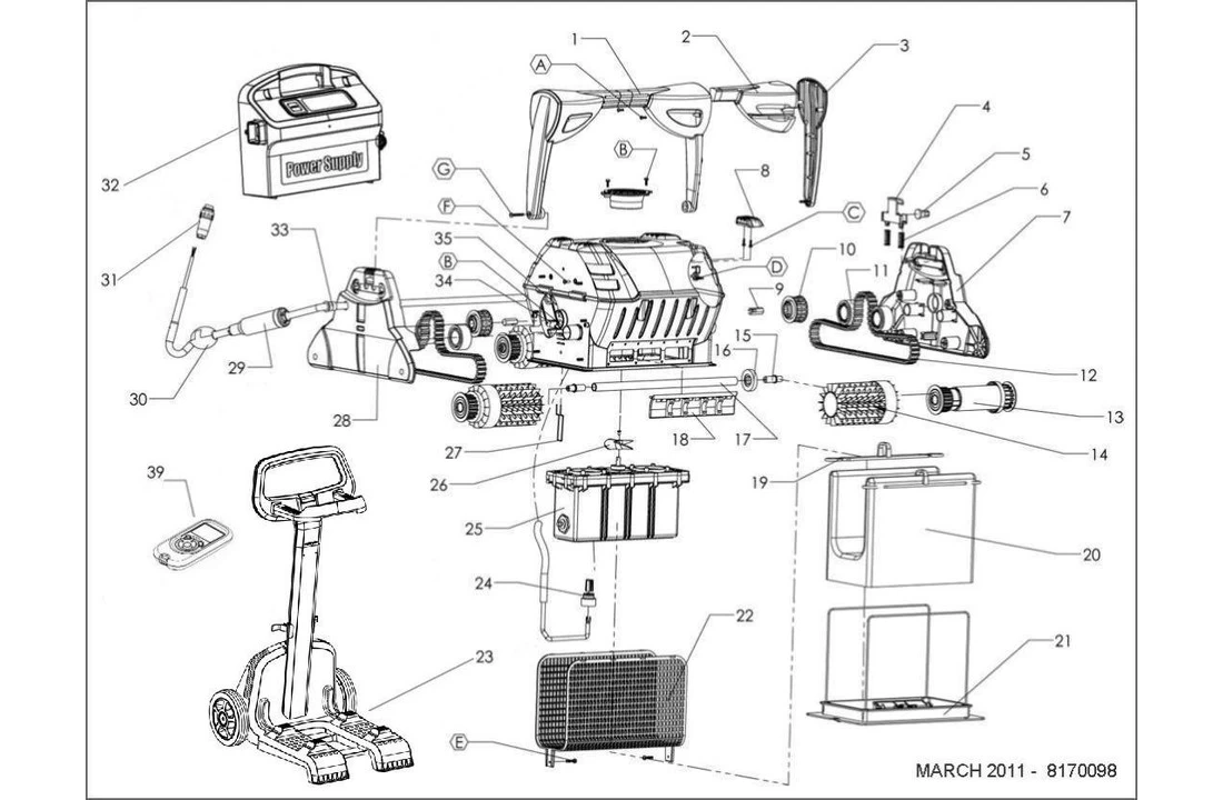 Maytronics Dolphin Dolphin Wave 100 Zwembadrobot 4 Maytronics Dolphin Dolphin Wave 100 Zwembadrobot - Afbeelding 4