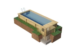 Proswell Houten Zwembaden Houten Urban Stadszwembad 6.00 X 2.50 X 1.33 Met Automatisch Rolluik -Hayward Winkel proswell houten zwembaden houten urban stadszwemba 11