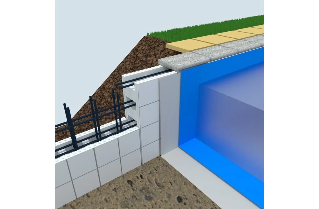Solidbric Styropor Zwembad Bouwblokken Structuur Met Liner 4.5 X 9 X 1.5 3 Solidbric Styropor Zwembad Bouwblokken Structuur Met Liner 4.5 X 9 X 1.5 - Afbeelding 3