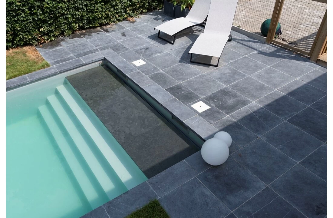 Terato Randsteen Rechte Neus - Asian Blue Geschuurd 3 Terato Randsteen Rechte Neus - Asian Blue Geschuurd - Afbeelding 3